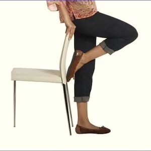 DENIM&CO Regular Hollywood Waist Straight Leg Black Denim Jeans - Large